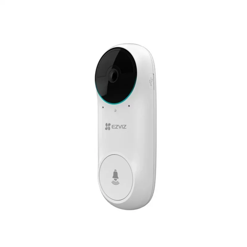 EZVIZ DB2C belaidis vaizdo durų skambutis 1080p Full HD, 160° matymo kampas, naktinio matymo funkcija, dvipusis garsas, IP65, maitinamas baterijomis, suderinamas su Alexa/Google Assistant
