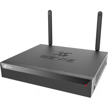 EZVIZ X5S-4W 4 kanalų belaidis NVR IP vaizdo registratorius, 5 MP, H.265, 1 SATA iki 8 TB, dvi antenos