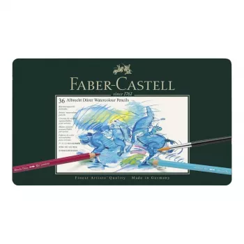 Faber-Castell Polychromos spalvotų pieštukų rinkinys – 36 vnt. – metalinė dėžutė – FC-117536