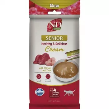 FARMINA N&D Quinoa Cat Senior Cream with Chicken & Tuna 60g