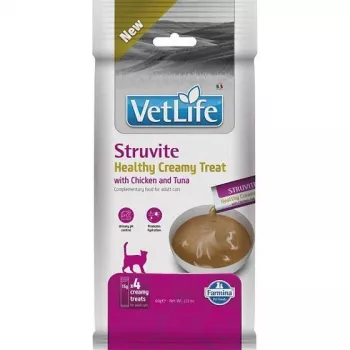 FARMINA VET LIFE CAT STRUVITE CREAMY TREAT WITH CHICKEN & TUNA 60g