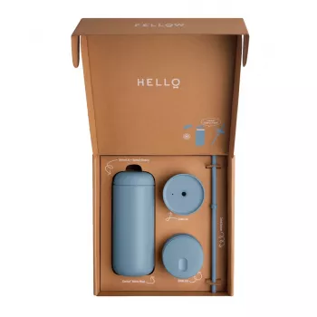 Fellow Carter Move Mug 3-in-1 473 ml Powder Blue Terminis Puodelis su 3 Dangteliais