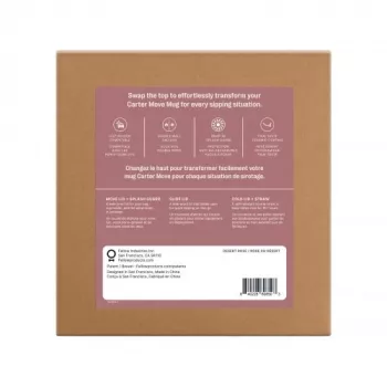 Fellow Carter Move Mug 3-in-1 473 ml Terminis Puodelis su 3 Dangteliais Powder Pink