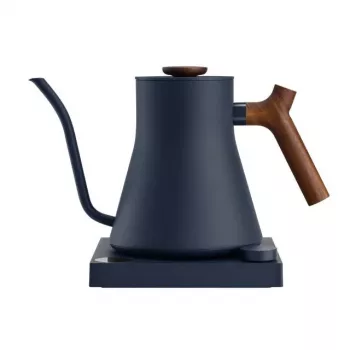 Fellow Stagg EKG PRO elektrinis virdulys pour-over kavai 0,9 l, akmens mėlynumo, su riešutmedžio rankena