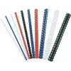 Fellowes 53315 plastikiniai įrišimo šukos, 12 mm, 21 žiedų, A4, 80 lapų, juodos, 25 vnt.