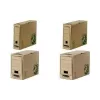 Fellowes BANKERS BOX EARTH archyvinė dėžė, ruda, 150 mm nugarėlė, 100% perdirbtas kartonas, užrakinamas dangtis, 1 vnt. (4473202)