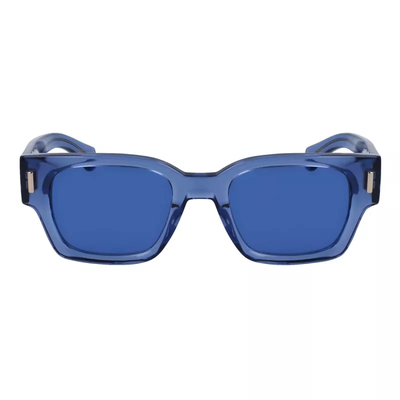 FERRAGAMO Vyriški Akiniai Nuo Saulės SF2010S522143 – Stačiakampis Acetatinis Rėmelis, UV400 Apsauga, 52 mm Lęšiai