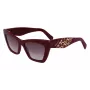 FERRAGAMO SF1081SE-603 Moteriški katinėlio formos akiniai nuo saulės, bordo rudi gradientiniai 55mm