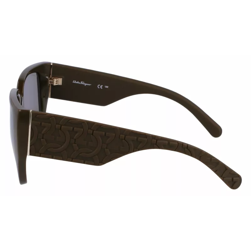 Ferragamo SF1088SE-324 Moteriški Drugelio Formos Akiniai Havana Rudi Gradientiniai 57mm
