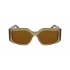 FERRAGAMO SF1101S541833 Moteriški Akiniai nuo Saulės - Juodas Acetato Rėmas, Pilki Gradientiniai Stiklai 54mm