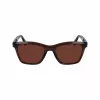 FERRAGAMO SF2001S-232 Unisex akiniai Havana Brown Square Acetate rėmelis Brown lęšiai 54/20/145 mm