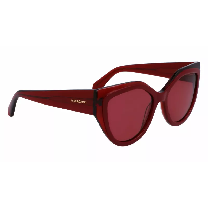 FERRAGAMO SF2004S-618 Moteriški drugelio formos akiniai nuo saulės, Havana acetatas, rudi gradientiniai lęšiai, 53/18/140 mm