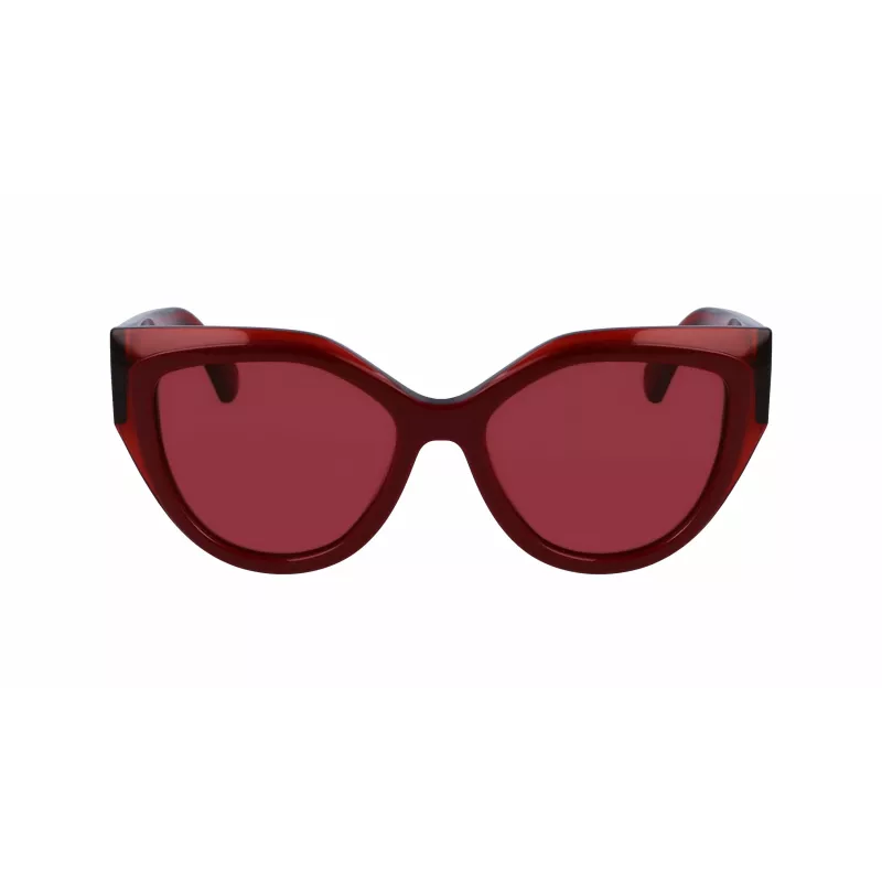 FERRAGAMO SF2004S-618 Moteriški drugelio formos akiniai nuo saulės, Havana acetatas, rudi gradientiniai lęšiai, 53/18/140 mm