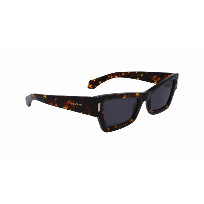 FERRAGAMO SF2006S-242 Moteriški akiniai nuo saulės Havana Acetate Butterfly 53mm