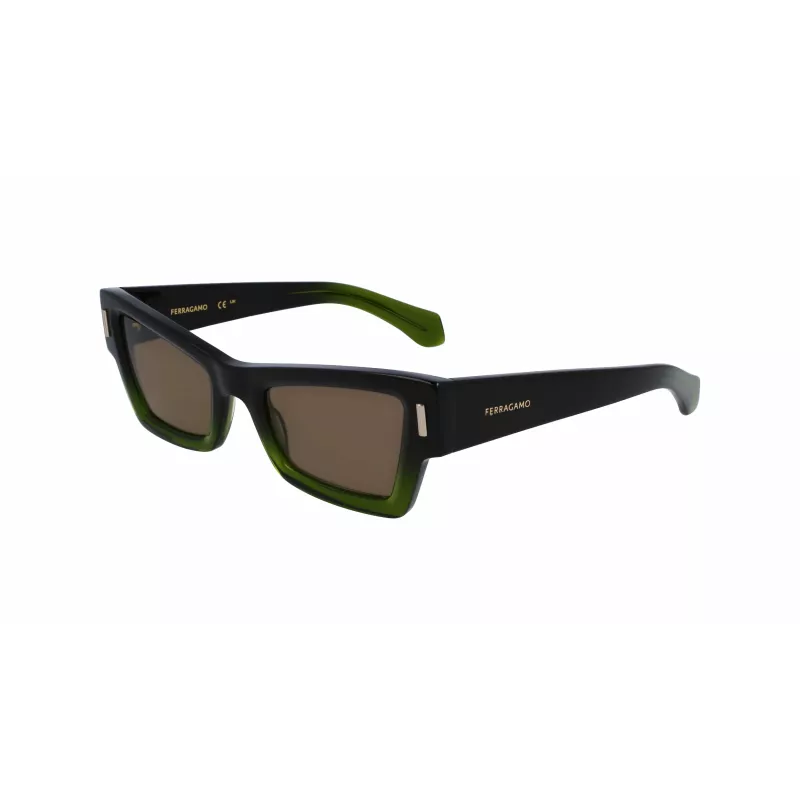 FERRAGAMO SF2006S-316 Moteriški Akiniai nuo Saulės Havana Acetatas Rudi Gradientiniai 53mm
