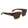 Ferragamo SF2010S-319 Vyriški Akiniai Nuo Saulės Žalia Havana Kvadratiniai Acetatas 52mm