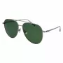 FERRAGAMO SF308S-44 Vyriški stačiakampiai akiniai nuo saulės – rudas Havana acetato rėmelis, pilki polikarbonatiniai lęšiai, UV400 apsauga