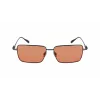 Ferragamo SF309S5715017 Vyriški Akiniai nuo Saulės – Juodas Acetato Rėmelis, Pilki Polikarbonato Lęšiai, 57 mm