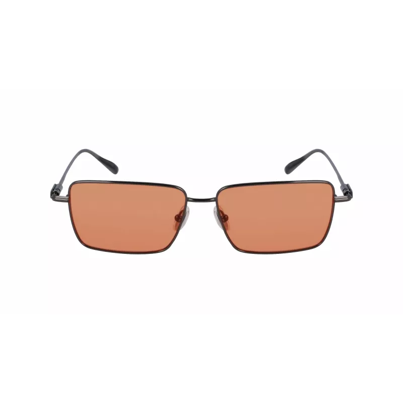 Ferragamo SF309S5715017 Vyriški Akiniai nuo Saulės – Juodas Acetato Rėmelis, Pilki Polikarbonato Lęšiai, 57 mm