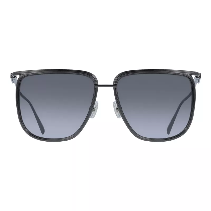 FERRAGAMO SF324S5816027 Moteriški akiniai nuo saulės Havana acetato kvadratinis rėmas rudi gradientiniai lęšiai 58mm