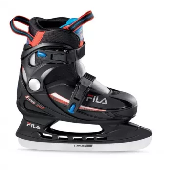 Fila J-One Ice HR vaikiški ledo ritulio pačiūžos, juodos/raudonos/mėlynos spalvos, EU 31-35