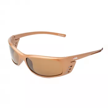 FILA SF004-62C3 Unisex stačiakampiai akiniai nuo saulės – juodas rėmelis, pilki lęšiai 62/16/125 mm