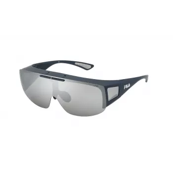 FILA SFI126-996QSP vyriški sportiniai akiniai nuo saulės – juodas rėmas, UV400 apsauga