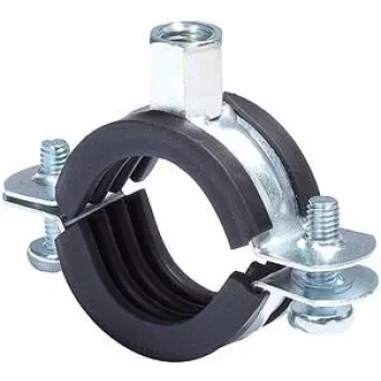 Fischer 91489 FRS vamzdžių spaustukas 74-78 mm M8/M10 su EPDM garso izoliacija, cinkuoto plieno, 25 vnt. paketas