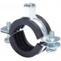 Fischer 91489 FRS vamzdžių spaustukas 74-78 mm M8/M10 su EPDM garso izoliacija, cinkuoto plieno, 25 vnt. paketas