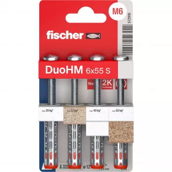 Fischer DuoHM 6x55 S PH TX tuščiavidurių sienų inkaras 55 mm, 4 vnt., 572916