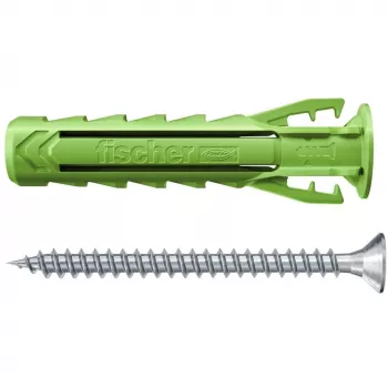 Fischer DUOPOWER varžtų ir kaiščių rinkinys 100 vnt. - 6x30/8x40/10x50 mm - PZ2 - Žalias