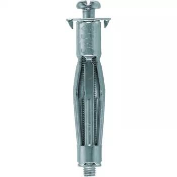 FISCHER HM 4x46 S B ertmės metalo inkaras, cinkuotas plienas, M4, 20 vnt. su varžtais, sidabrinis