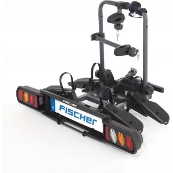 Fischer ProlineEvo 2 laikiklis dviračiams ant farkopo, 2 dviračiai, 60 kg, sulankstomas, LED apšvietimas