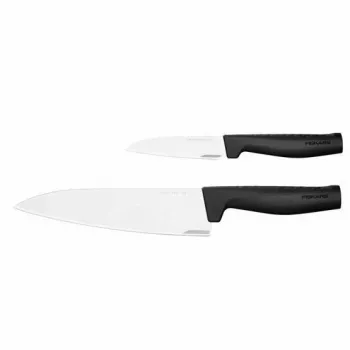 Fiskars Hard Edge 2 dalių peilių rinkinys (daržovių ir šefo peilis) | Kur.lt