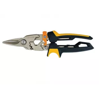 Fiskars PowerGear aviacinės žirklės tiesiam pjūviui, nerūdijantis plienas, oranžinės/juodos, 21 cm, FS1027207