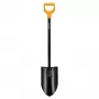 Fiskars Solid+ XL aštrus kastuvas su plienine D rankena, boro plieno geležte, 1250 mm