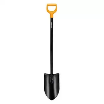 FISKARS SOLID+ XL Sharp Spade su ilgu plieniniu kotu, boro plieno ašmenimis, D formos rankena, 1250 mm