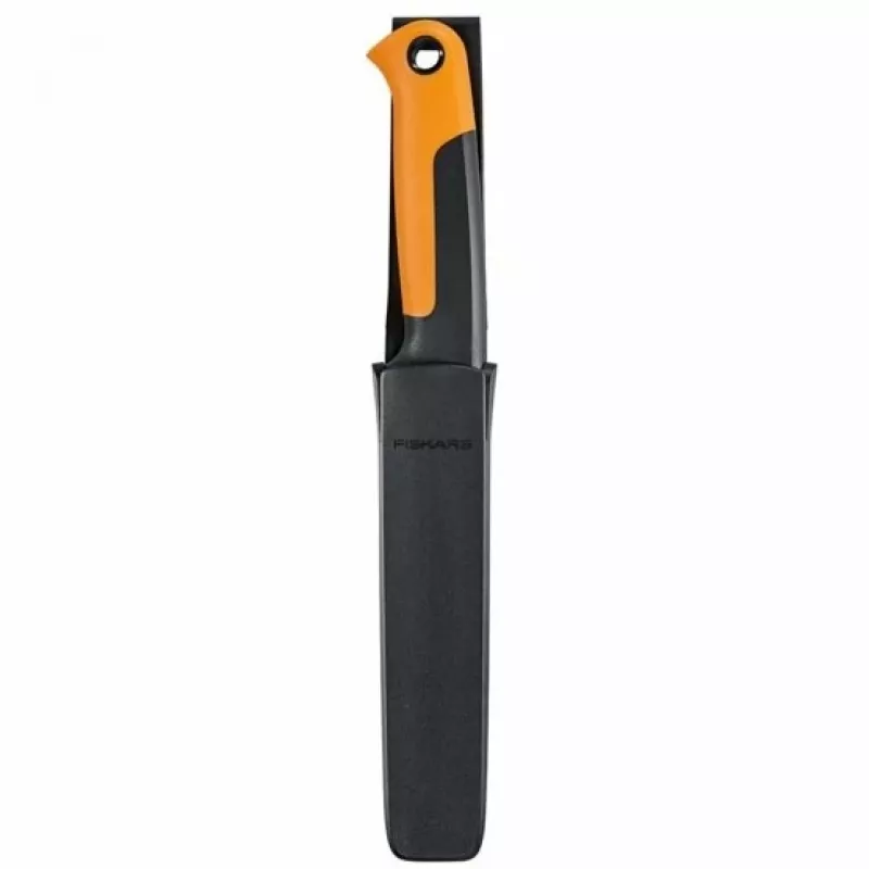 Fiskars X-series K82 derliaus peilis, nerūdijančio plieno geležtė, SoftGrip rankena, 15 cm, juoda/oranžinė