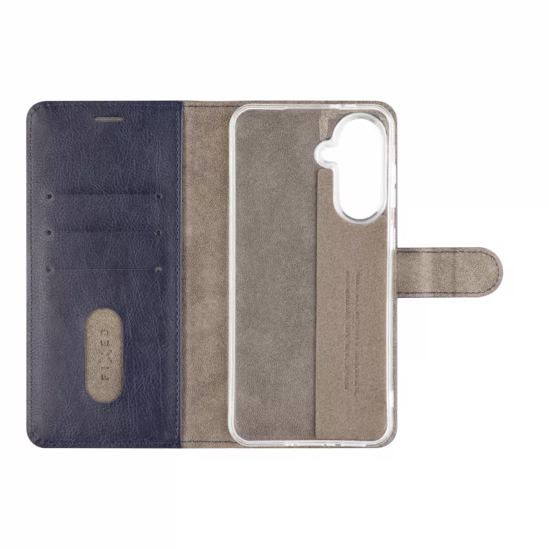 Fixed Opus Knyginis Dėklas, Samsung Galaxy A37 5G, Dirbtinė Oda, Mėlyna