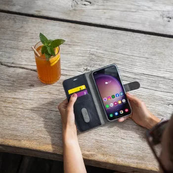 Fixed Opus Knyginis Dėklas Samsung Galaxy A37 5G, Dirbtinė Oda, Raudona