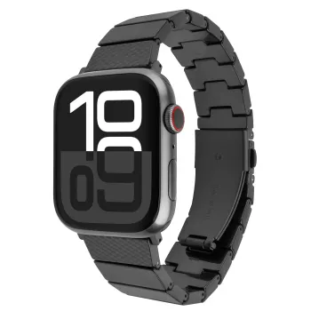 FIXED Resin Strap pro, skirta Apple Watch 38/40/41, anglies juoda