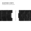 FIXED Resin Strap pro, skirta Apple Watch 44/45/46/49, anglies juoda