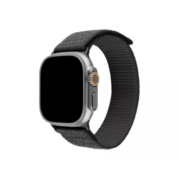 FIXED Sporty Nylon Strap, skirtas Apple Watch Ultra 49mm – tamsiai pilka (160–210 mm)