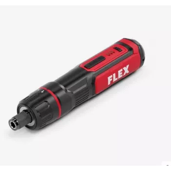 FLEX SD 7-320 4V belaidis atsuktuvas su USB-C įkrovimu, 7 Nm, 320 aps./min., 1/4 inch šešiakampiu, LED apšvietimu, minkšta rankena, su antgaliais