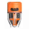 Flextail Max Pump 3 nešiojamasis siurblys (oranžinis) – įkraunamas per USB-C, su LED šviesa, 3600 mAh, IPX4