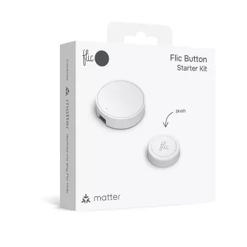 FLIC Button Starter Kit – išmaniosios namų automatizacijos sistema su Hub LR ir 2 Flic 2 mygtukais