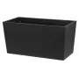 Flowerpot Thermo Patio D76 Black 76 cm apvalus dvigubų sienelių izoliuotas lauko vazonas