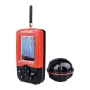 FLYTEC XJ-01 Fishfinder – belaidis nešiojamas sonaras su 125 kHz, 90° spinduliu, 36 m gyliu, FSTN LCD ekranu