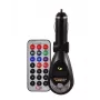FM siųstuvas CMP05 su nuotolinio valdymo pulteliu, USB lizdu, MicroUSB, SD/TF kortelių lizdu, 87.5-108 MHz, 12V/24V, juodas