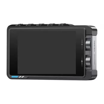 Osciloskopas FNIRSI DS215H – 100 MHz, 500 MS/s, 1 kanalas, įmontuotas signalų generatorius, 2.8 inch TFT LCD, USB Type-C, įkraunama baterija, juoda